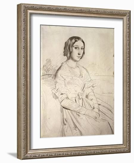 Portrait of a Young Woman, 1841-Theodore Chasseriau-Framed Giclee Print