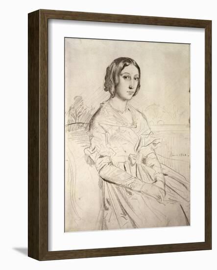 Portrait of a Young Woman, 1841-Theodore Chasseriau-Framed Giclee Print