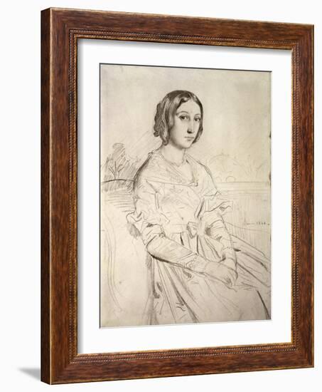 Portrait of a Young Woman, 1841-Theodore Chasseriau-Framed Giclee Print