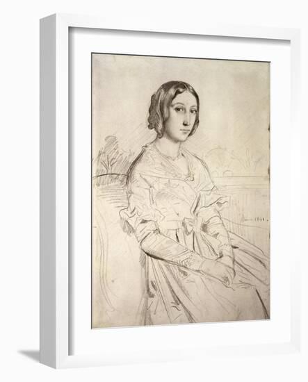 Portrait of a Young Woman, 1841-Theodore Chasseriau-Framed Giclee Print