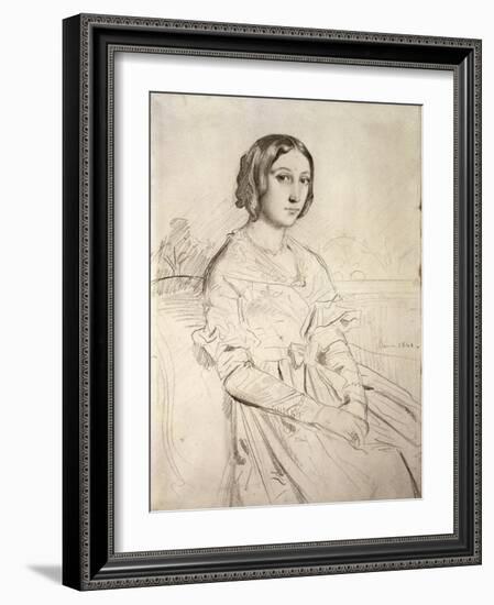 Portrait of a Young Woman, 1841-Theodore Chasseriau-Framed Giclee Print