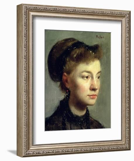 Portrait of a Young Woman, 1867-Edgar Degas-Framed Giclee Print