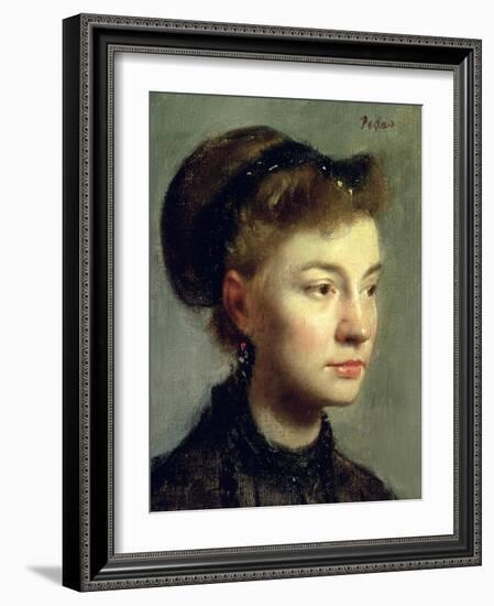 Portrait of a Young Woman, 1867-Edgar Degas-Framed Giclee Print