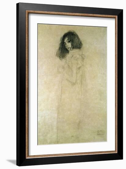 Portrait of a Young Woman, 1896-97-Gustav Klimt-Framed Premium Giclee Print