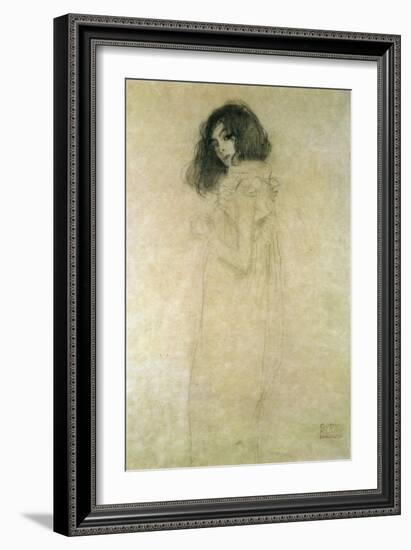 Portrait of a Young Woman, 1896-97-Gustav Klimt-Framed Premium Giclee Print