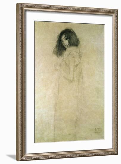 Portrait of a Young Woman, 1896-97-Gustav Klimt-Framed Giclee Print