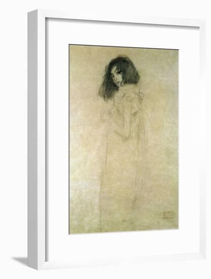 Portrait of a Young Woman, 1896-97-Gustav Klimt-Framed Giclee Print