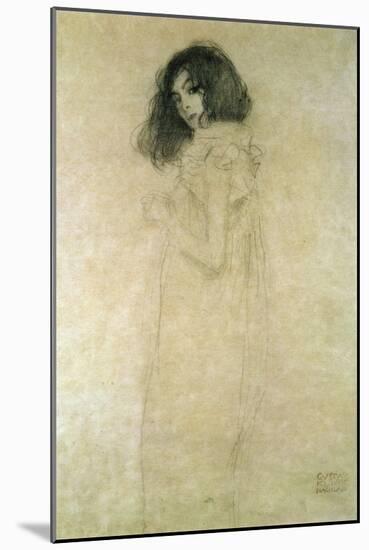 Portrait of a Young Woman, 1896-97-Gustav Klimt-Mounted Giclee Print