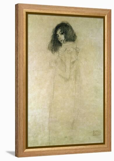 Portrait of a Young Woman, 1896-97-Gustav Klimt-Framed Premier Image Canvas