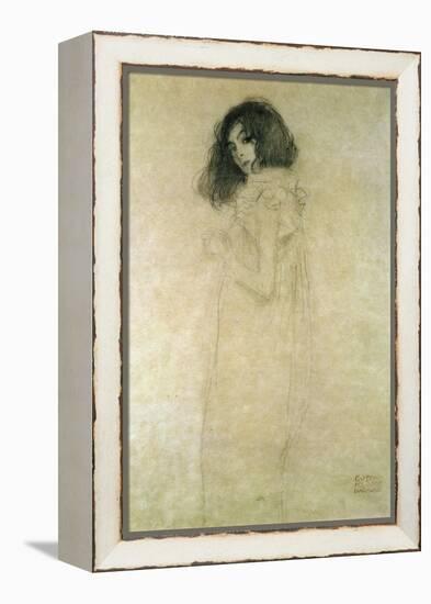 Portrait of a Young Woman, 1896-97-Gustav Klimt-Framed Premier Image Canvas