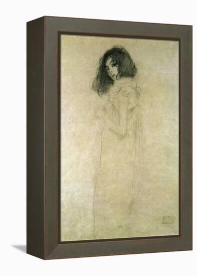 Portrait of a Young Woman, 1896-97-Gustav Klimt-Framed Premier Image Canvas