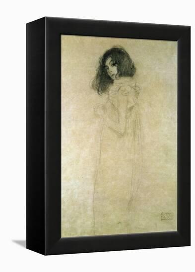 Portrait of a Young Woman, 1896-97-Gustav Klimt-Framed Premier Image Canvas
