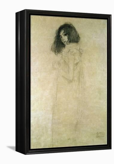 Portrait of a Young Woman, 1896-97-Gustav Klimt-Framed Premier Image Canvas