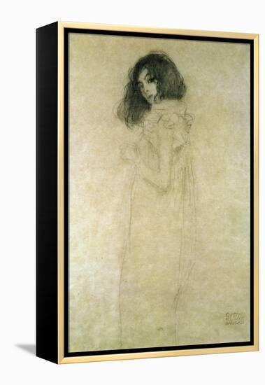 Portrait of a Young Woman, 1896-97-Gustav Klimt-Framed Premier Image Canvas