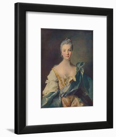 'Portrait of a Young Woman'', 18th century-Jean-Marc Nattier-Framed Giclee Print