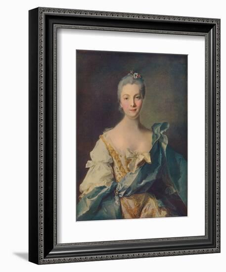 'Portrait of a Young Woman'', 18th century-Jean-Marc Nattier-Framed Giclee Print