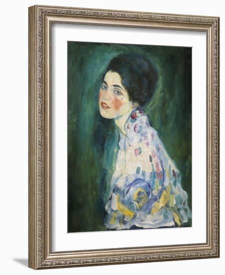 Portrait of a Young Woman, 1916-17-Gustav Klimt-Framed Giclee Print