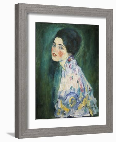 Portrait of a Young Woman, 1916-17-Gustav Klimt-Framed Giclee Print