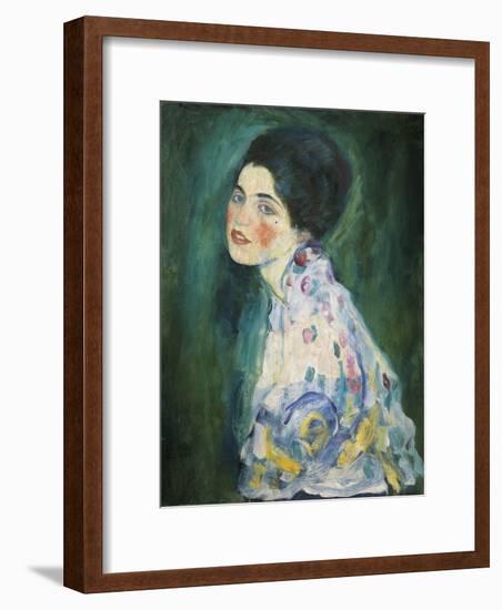 Portrait of a Young Woman, 1916-17-Gustav Klimt-Framed Premium Giclee Print