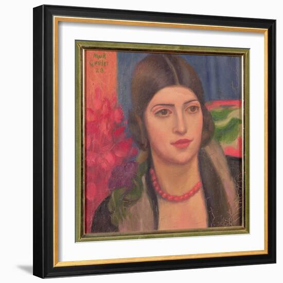 Portrait of a Young Woman, 1928-Mark Gertler-Framed Giclee Print