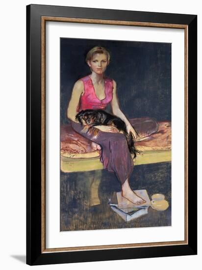 Portrait of a young woman, 1949-John Stanton Ward-Framed Giclee Print