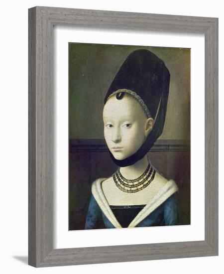 Portrait of a Young Woman, C. 1470-Philip James De Loutherbourg-Framed Giclee Print