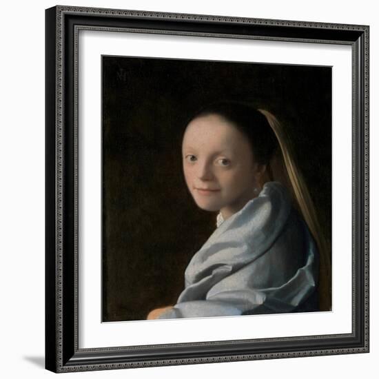 Portrait of a Young Woman, c.1663-65-Johannes Vermeer-Framed Giclee Print