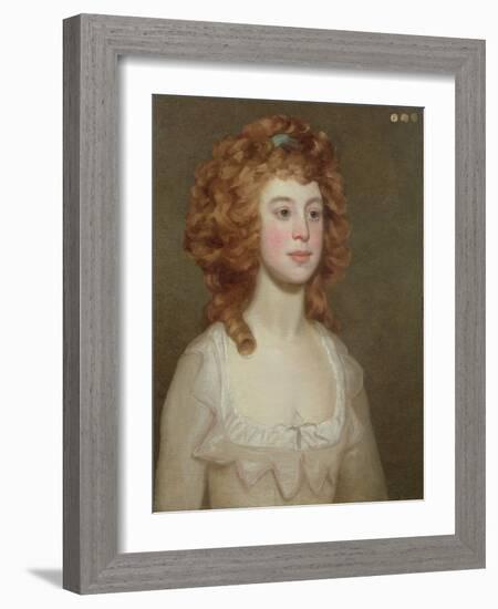 Portrait of a Young Woman, C.1790-Philip Reinagle-Framed Giclee Print