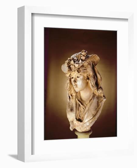 Portrait of a Young Woman, C.1865-Auguste Rodin-Framed Giclee Print