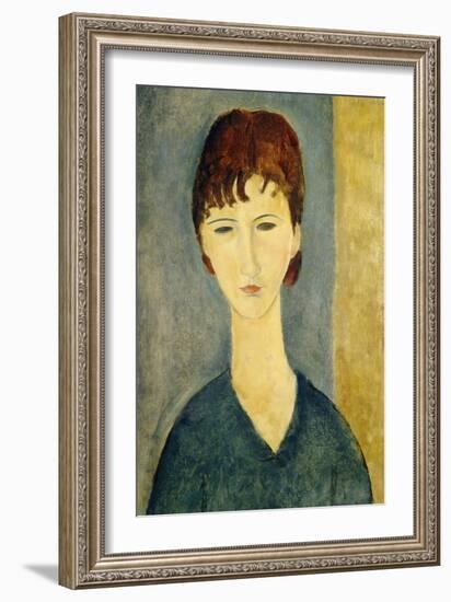 Portrait of a Young Woman, c.1918-Amedeo Modigliani-Framed Giclee Print