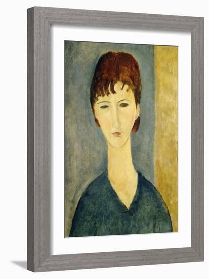 Portrait of a Young Woman, c.1918-Amedeo Modigliani-Framed Giclee Print