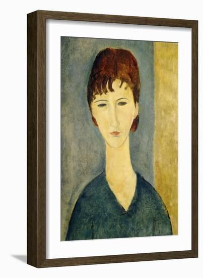 Portrait of a Young Woman, c.1918-Amedeo Modigliani-Framed Giclee Print