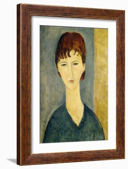 Portrait of a Young Woman, c.1918-Amedeo Modigliani-Framed Giclee Print