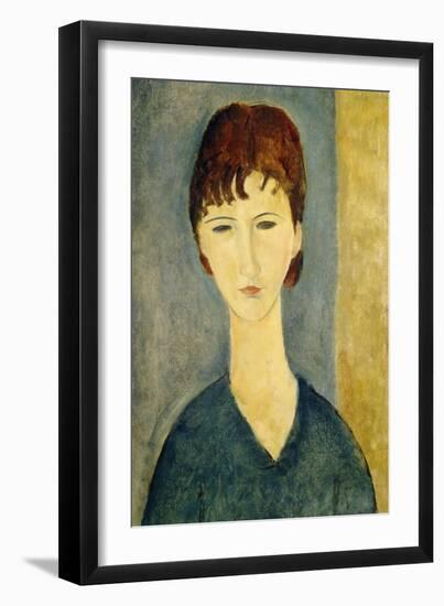 Portrait of a Young Woman, c.1918-Amedeo Modigliani-Framed Giclee Print