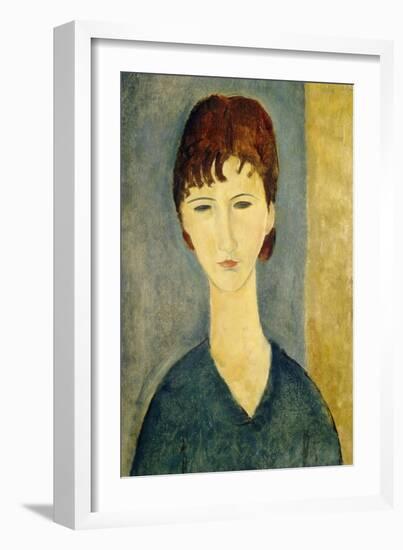 Portrait of a Young Woman, c.1918-Amedeo Modigliani-Framed Giclee Print