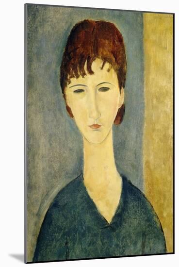 Portrait of a Young Woman, c.1918-Amedeo Modigliani-Mounted Giclee Print