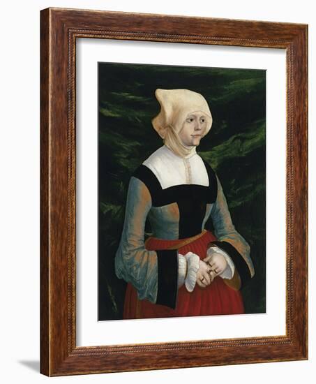 Portrait of a Young Woman, Ca 1521-1525-Albrecht Altdorfer-Framed Giclee Print