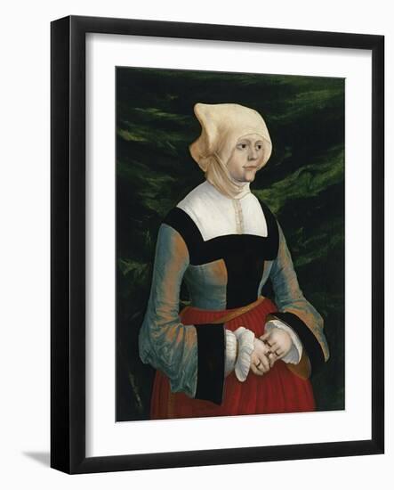 Portrait of a Young Woman, Ca 1521-1525-Albrecht Altdorfer-Framed Giclee Print