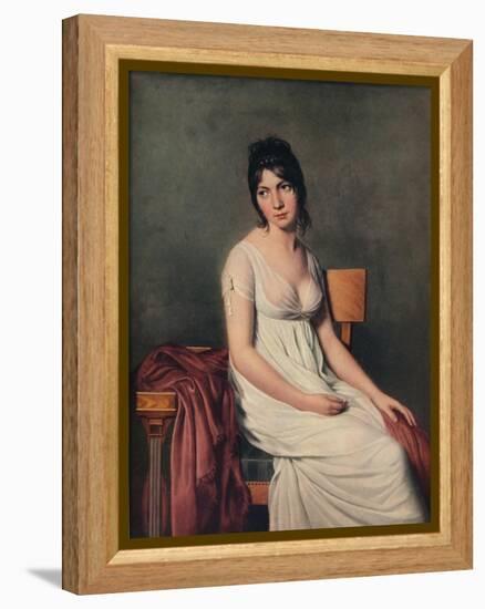 'Portrait of a Young Woman in White', 1798-Jacques-Louis David-Framed Premier Image Canvas