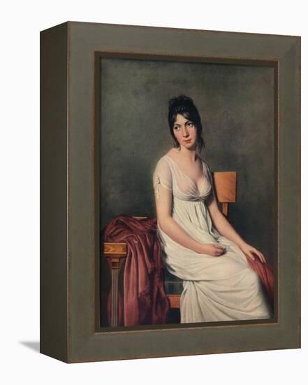 'Portrait of a Young Woman in White', 1798-Jacques-Louis David-Framed Premier Image Canvas