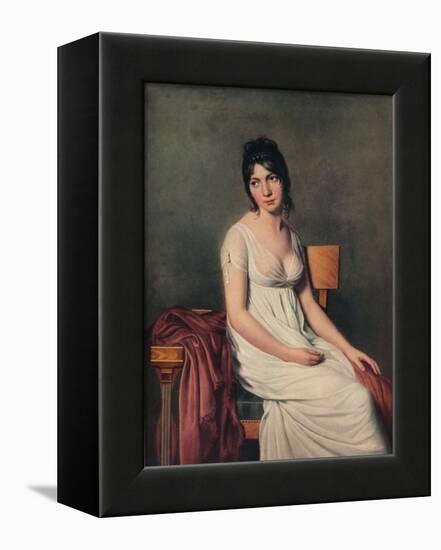 'Portrait of a Young Woman in White', 1798-Jacques-Louis David-Framed Premier Image Canvas