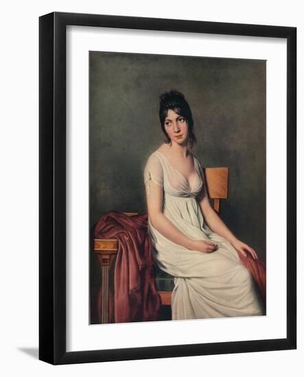 'Portrait of a Young Woman in White', 1798-Jacques-Louis David-Framed Giclee Print