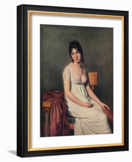 'Portrait of a Young Woman in White', 1798-Jacques-Louis David-Framed Giclee Print