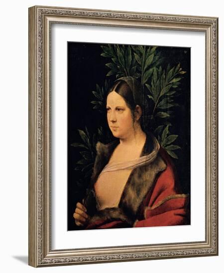 Portrait of a Young Woman (Laura)-Giorgione da Castelfranco-Framed Giclee Print