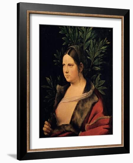 Portrait of a Young Woman (Laura)-Giorgione da Castelfranco-Framed Giclee Print