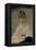 Portrait of a Young Woman with Cat-Charles Chaplin-Framed Premier Image Canvas