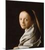 Portrait of a Young Woman-Jan Vermeer-Mounted Premium Giclee Print