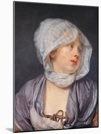 Portrait of a Young Woman-Jean-Baptiste Greuze-Mounted Giclee Print