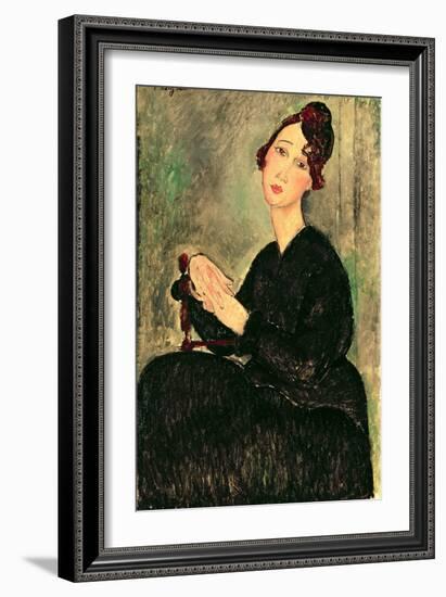 Portrait of a Young Woman-Amedeo Modigliani-Framed Giclee Print