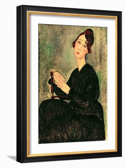 Portrait of a Young Woman-Amedeo Modigliani-Framed Giclee Print